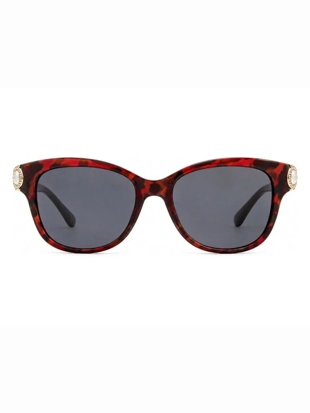BEBE BBOP-1010CE-215 BEBE Tortoise Square Frame / Gray Lenses Sunglasses
